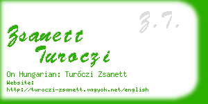 zsanett turoczi business card